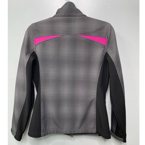 CB Sports Full Zip Performance Jacket Mock Neck Charcoal Women M Gorp Outdoor - Picture 5 of 13